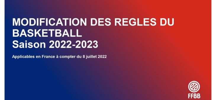 NOUVELLES REGLES 2022-2023